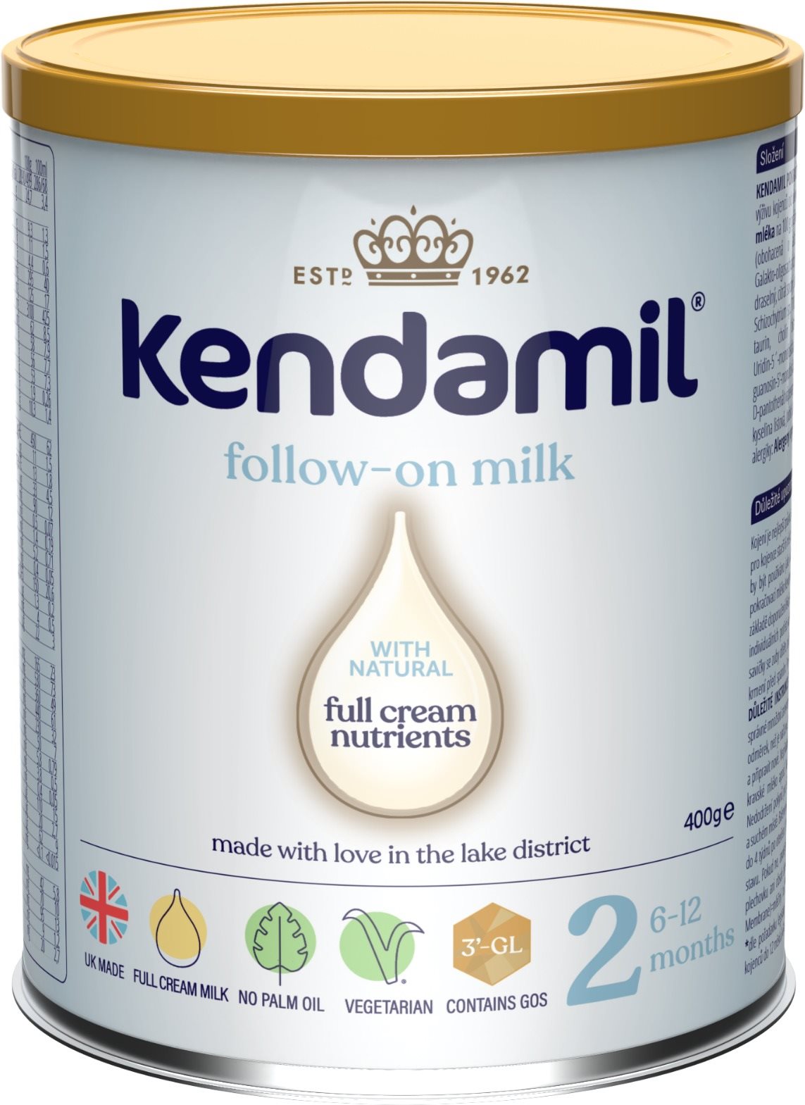 Bébitápszer Kendamil Continuing Milk 2 DHA + (400 g)