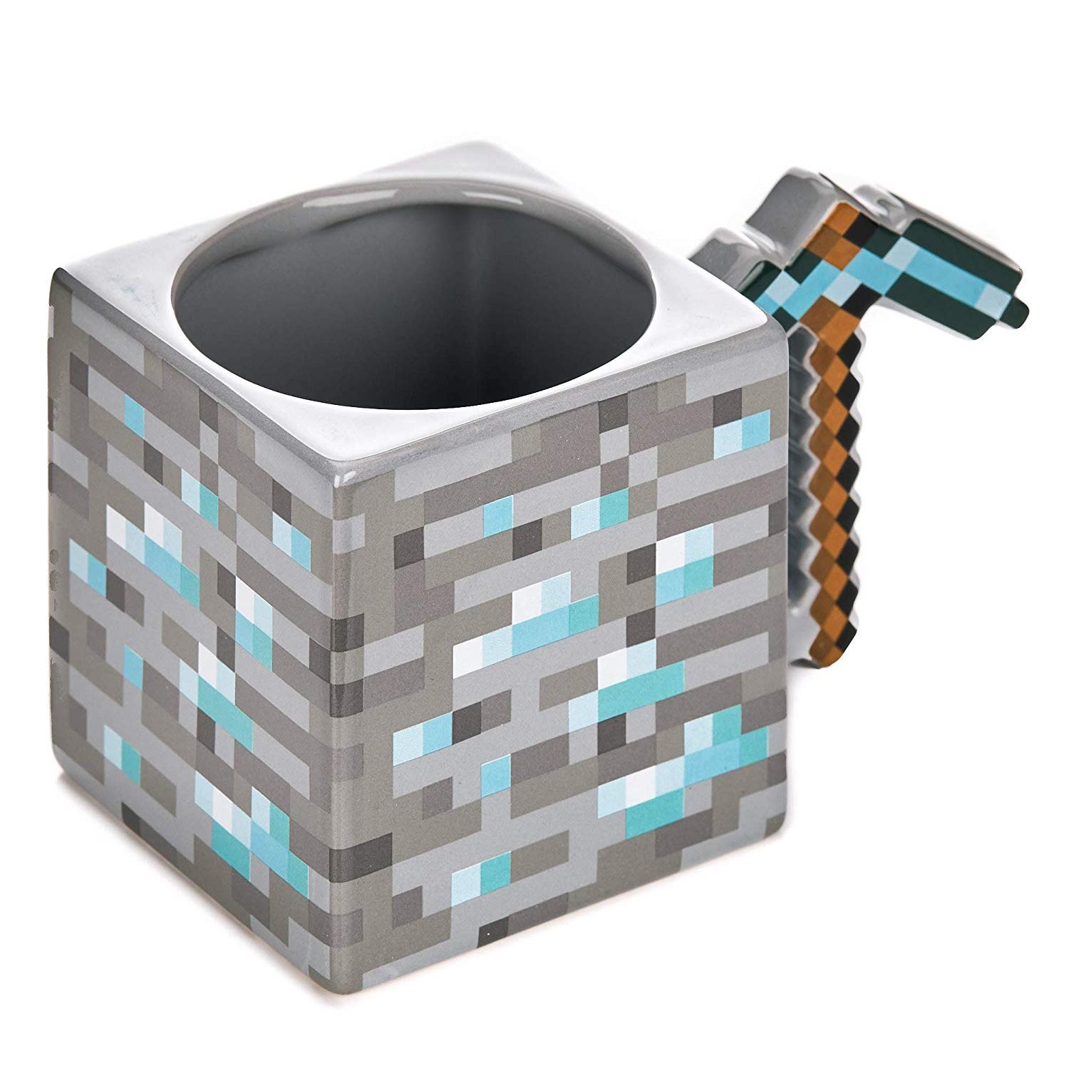 Bögre Minecraft - Pickaxe - 3D kerámiabögre