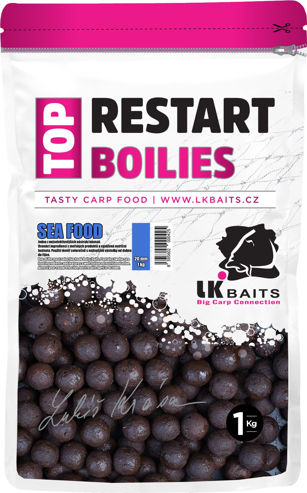 Bojli LK Baits Boilie Top Restart Sea Food