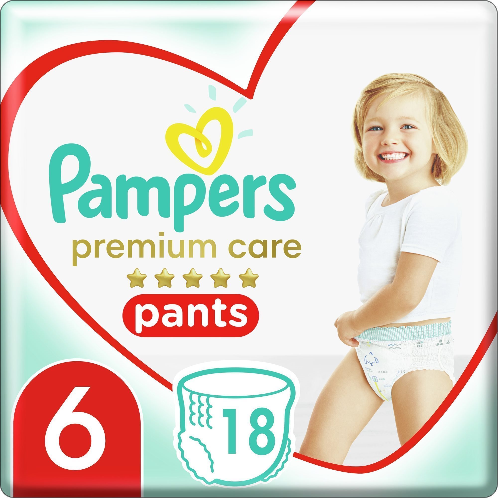 Bugyipelenka PAMPERS Premium Pants Carry Pack 6 (18 db)