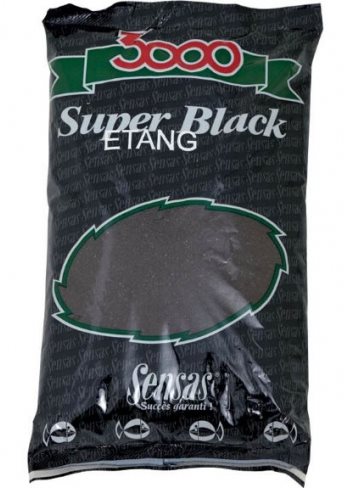 Csali keverék Sensas 3000 Super Black Etang 1 kg