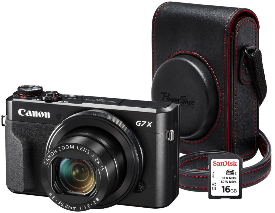 Digitális fényképezőgép Canon PowerShot G7 X Mark II Premium Kit