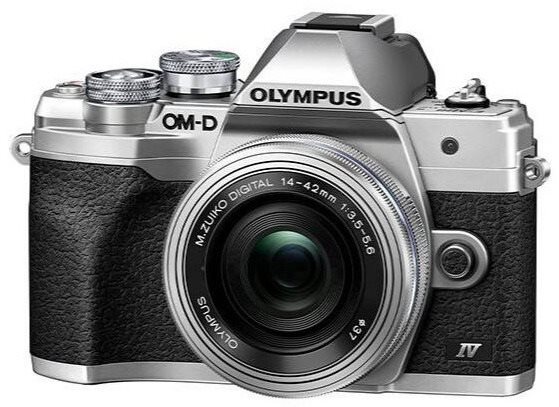 Digitális fényképezőgép Olympus OM-D E-M10 Mark IV + ED 14-42 mm f/3.5-5.6 EZ ezüst
