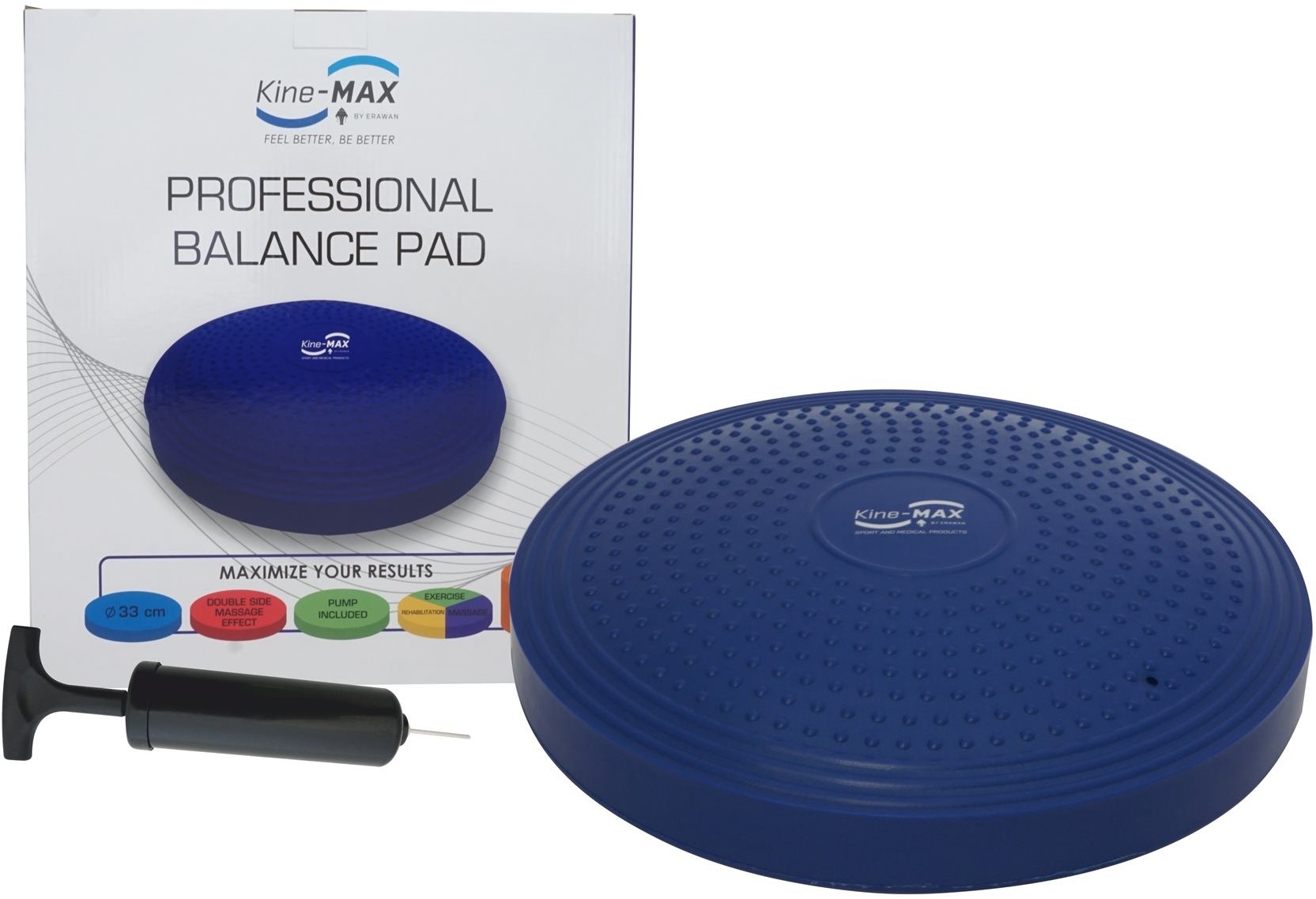 Egyensúlyozó párna Kine-MAX Professional Balance Pad - kék