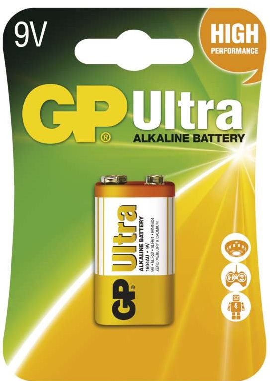Eldobható elem GP Ultra Alkaline 9V