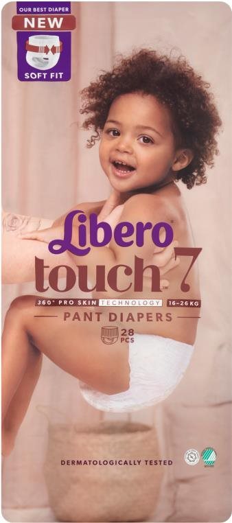 Eldobható pelenka Libero Touch 7 (28 db) 16 - 26 kg