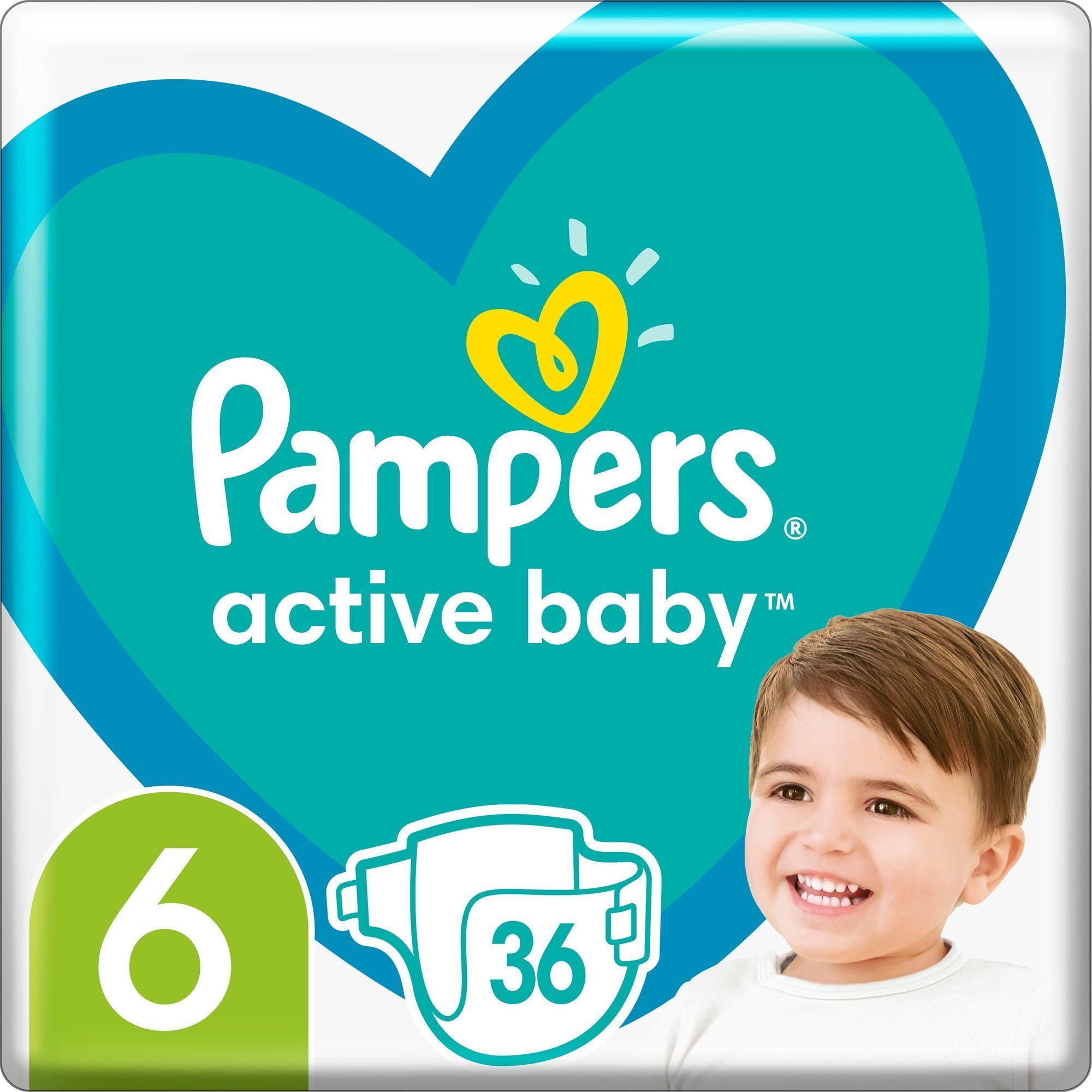 Eldobható pelenka PAMPERS Active Baby 6-os méret (36 db)