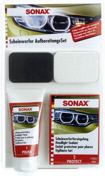 Fényszóró felújító készlet SONAX Fényszóró helyreállító készlet - 75 ml