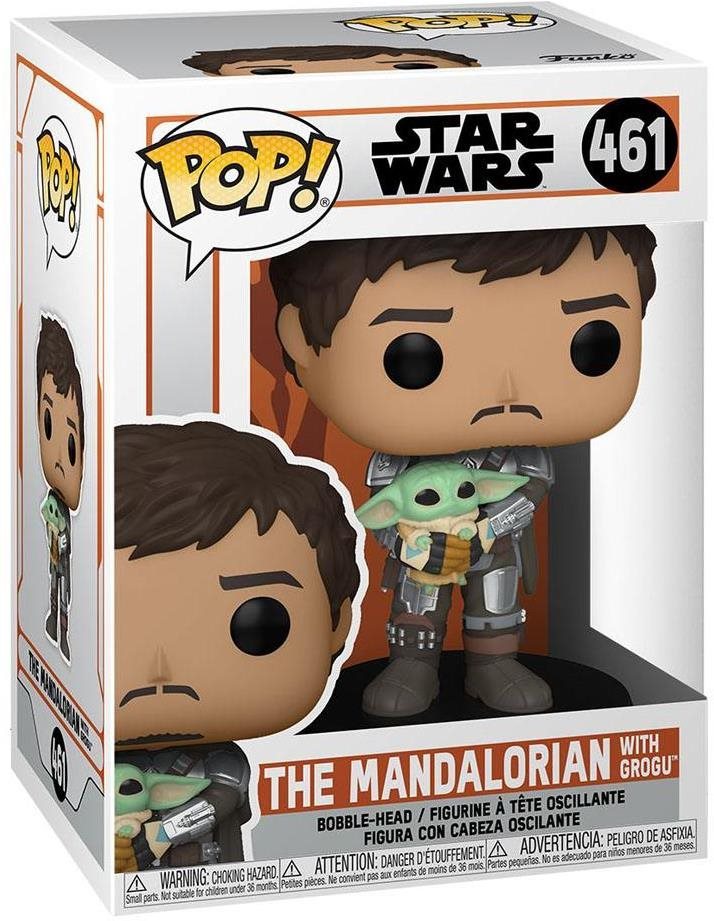 Figura Funko POP! Star Wars - Mandalorian and Grogu (bobble-head)