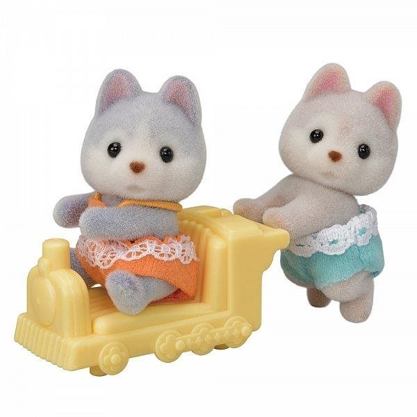 Figura Sylvanian Family Husky ikrek