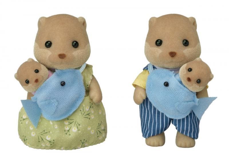 Figurák Sylvanian Families Vidra család 2 csecsemővel