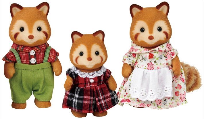 Figurák Sylvanian Families Vörös panda család