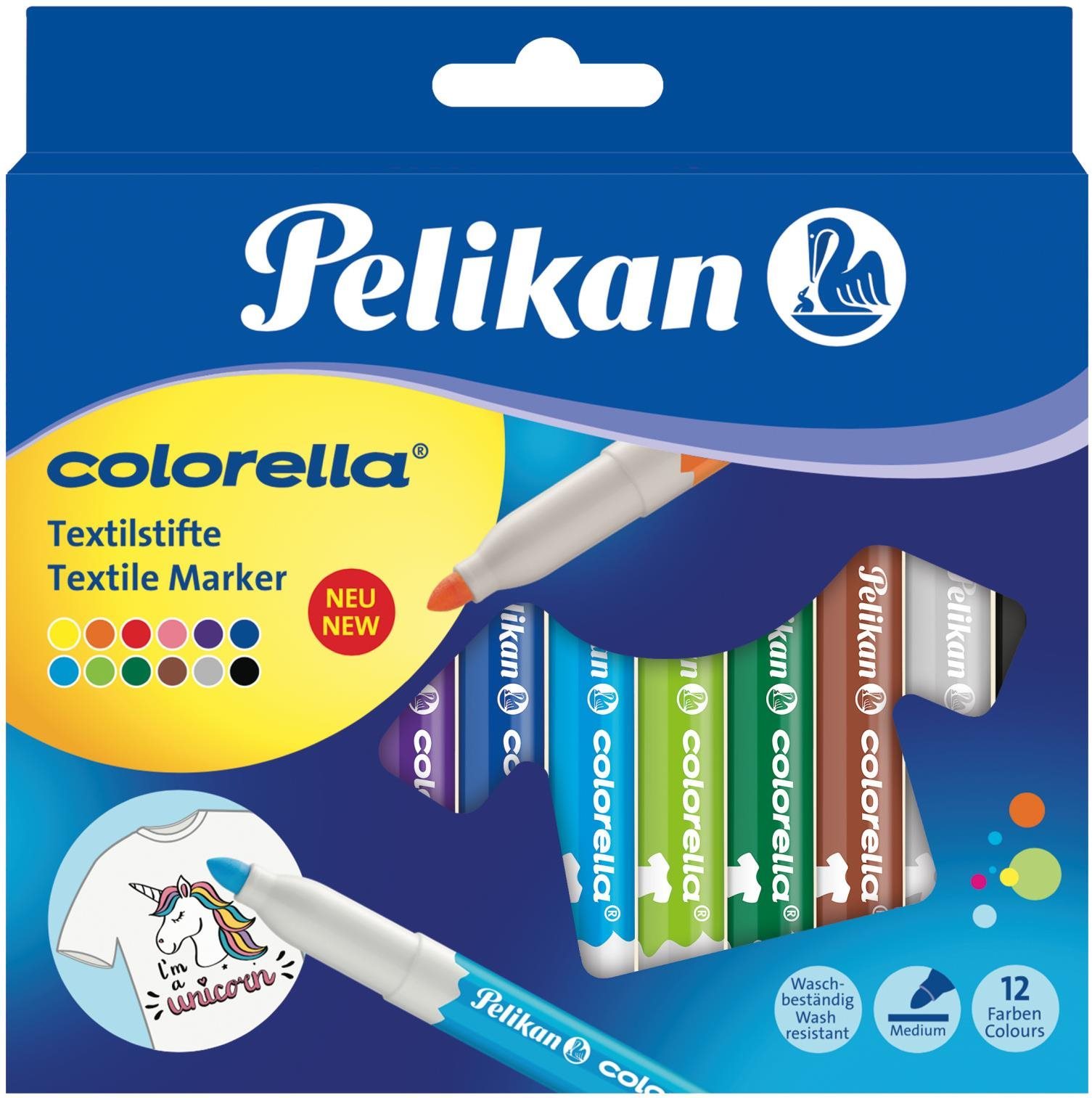 Filctoll Pelikan Colorella textilre 12 szín