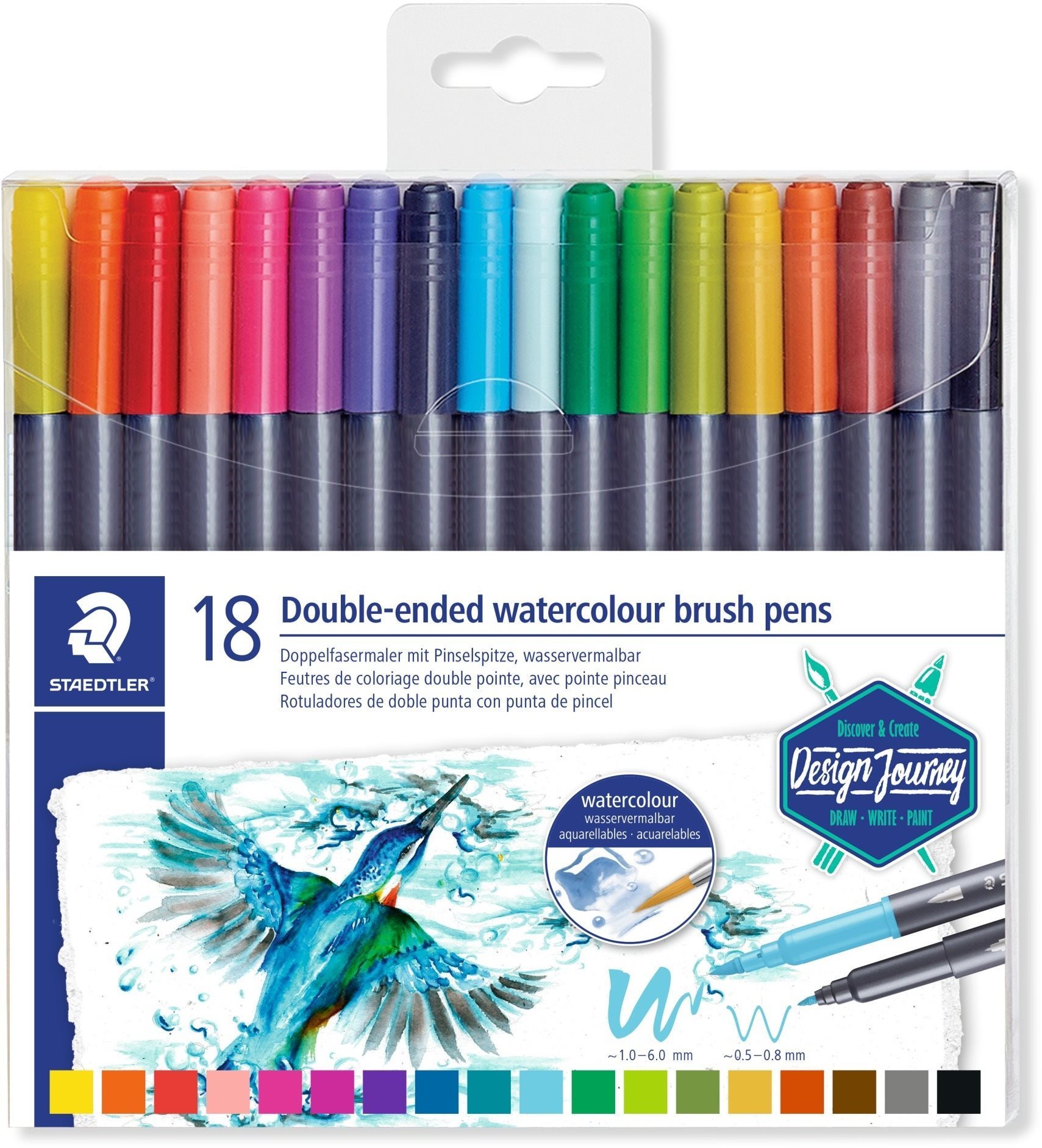 Filctoll Staedtler Marsgraphic Duo ecsetfilcek - készlet