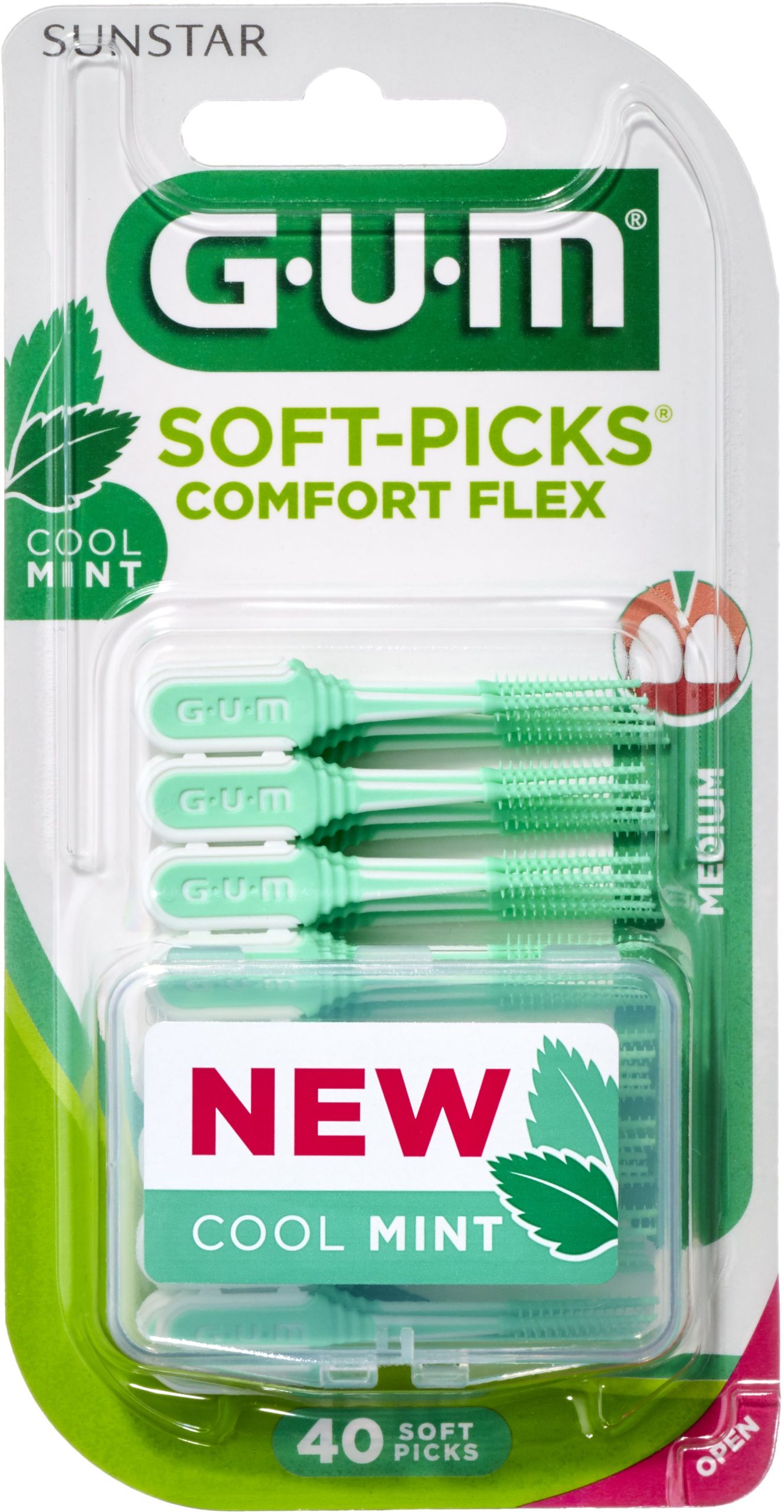 Fogköztisztító kefe GUM Soft-Picks Regular Comfort Flex Mint
