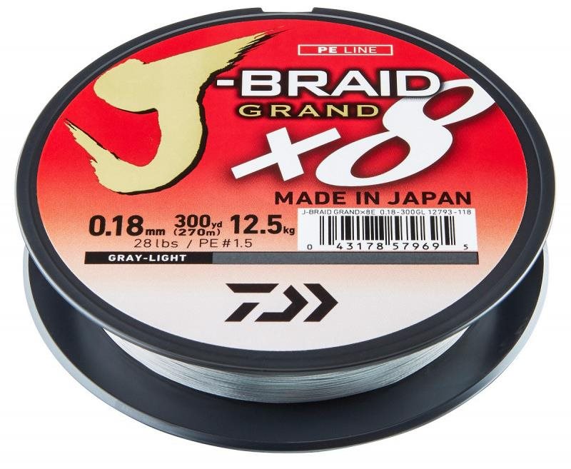 Fonott zsinór Daiwa J-Braid Grand X8 0