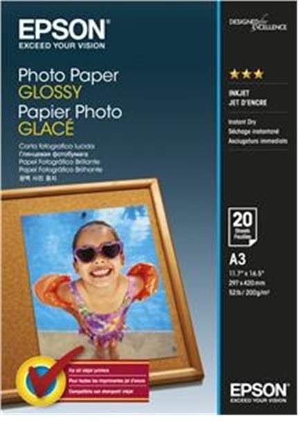 Fotópapír Epson Photo Paper Glossy A3 20 lap