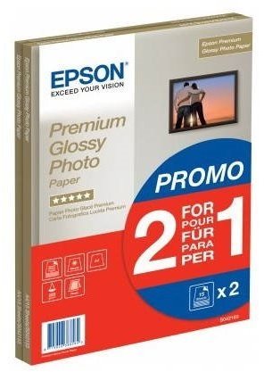 Fotópapír Epson Premium Glossy Photo A4 15 lap + második csomag papír ingyen