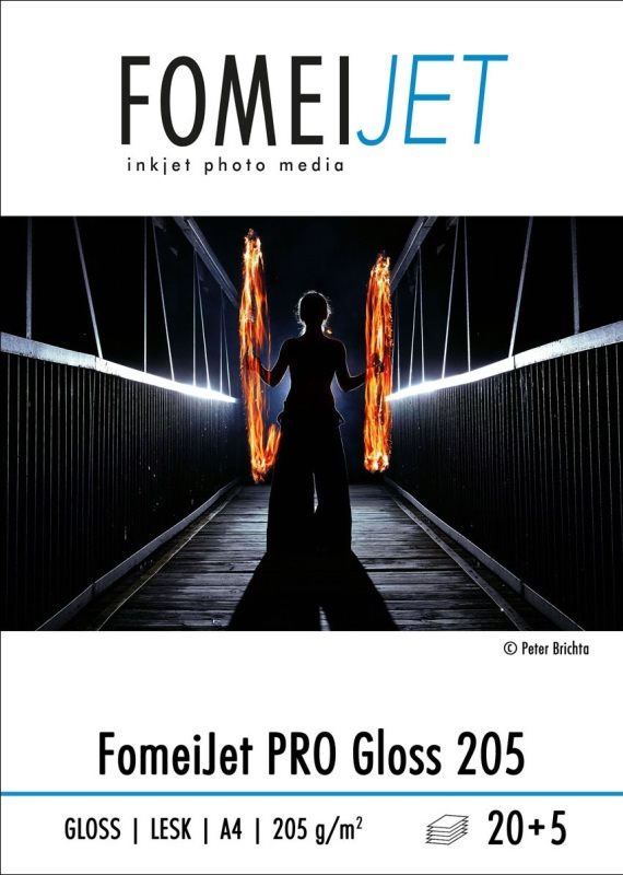 Fotópapír Fomei Jet Pro Gloss 205 A4 - 20 db + 5 db ingyenes
