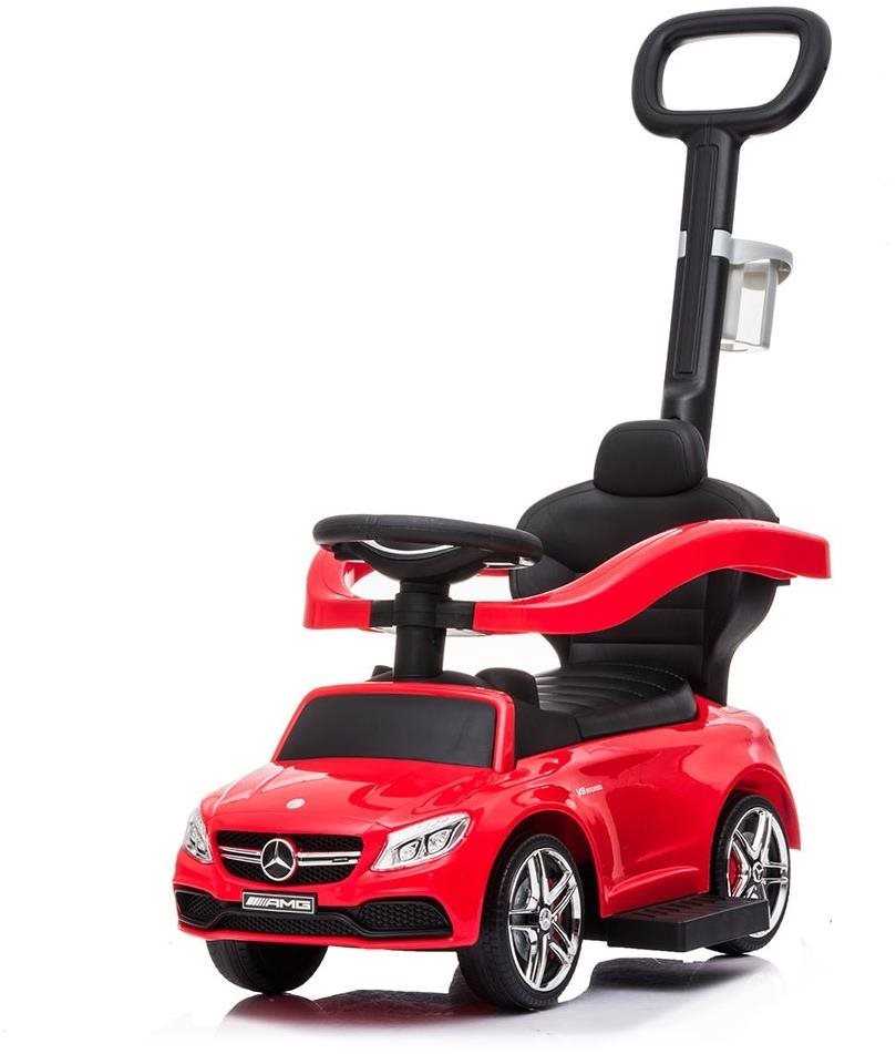 Futóbicikli BABY MIX Futóbicikli tolókarral Mercedes-Benz AMG C63 Coupe piros