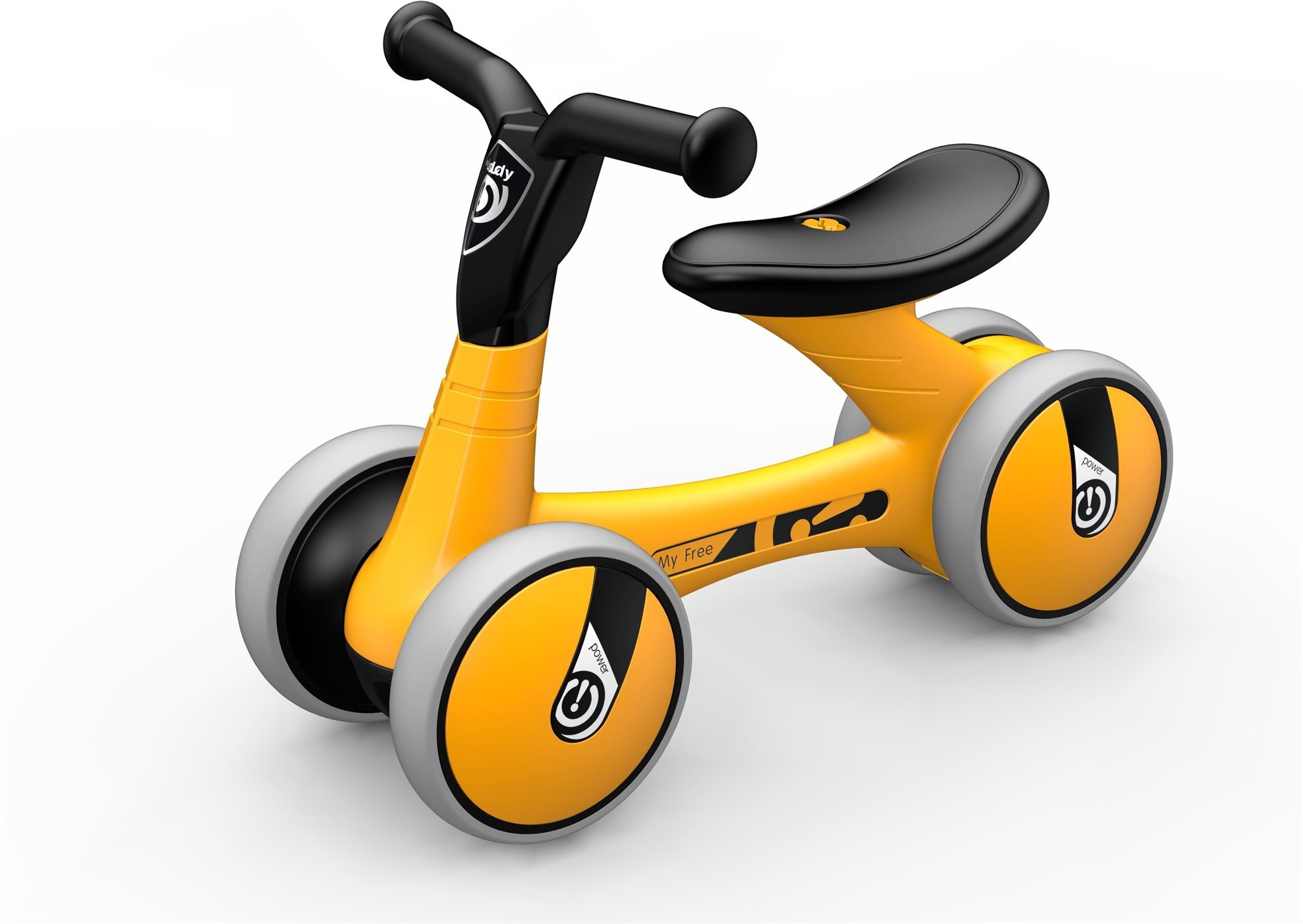 Futóbicikli Luddy Mini Balance Bike sárga