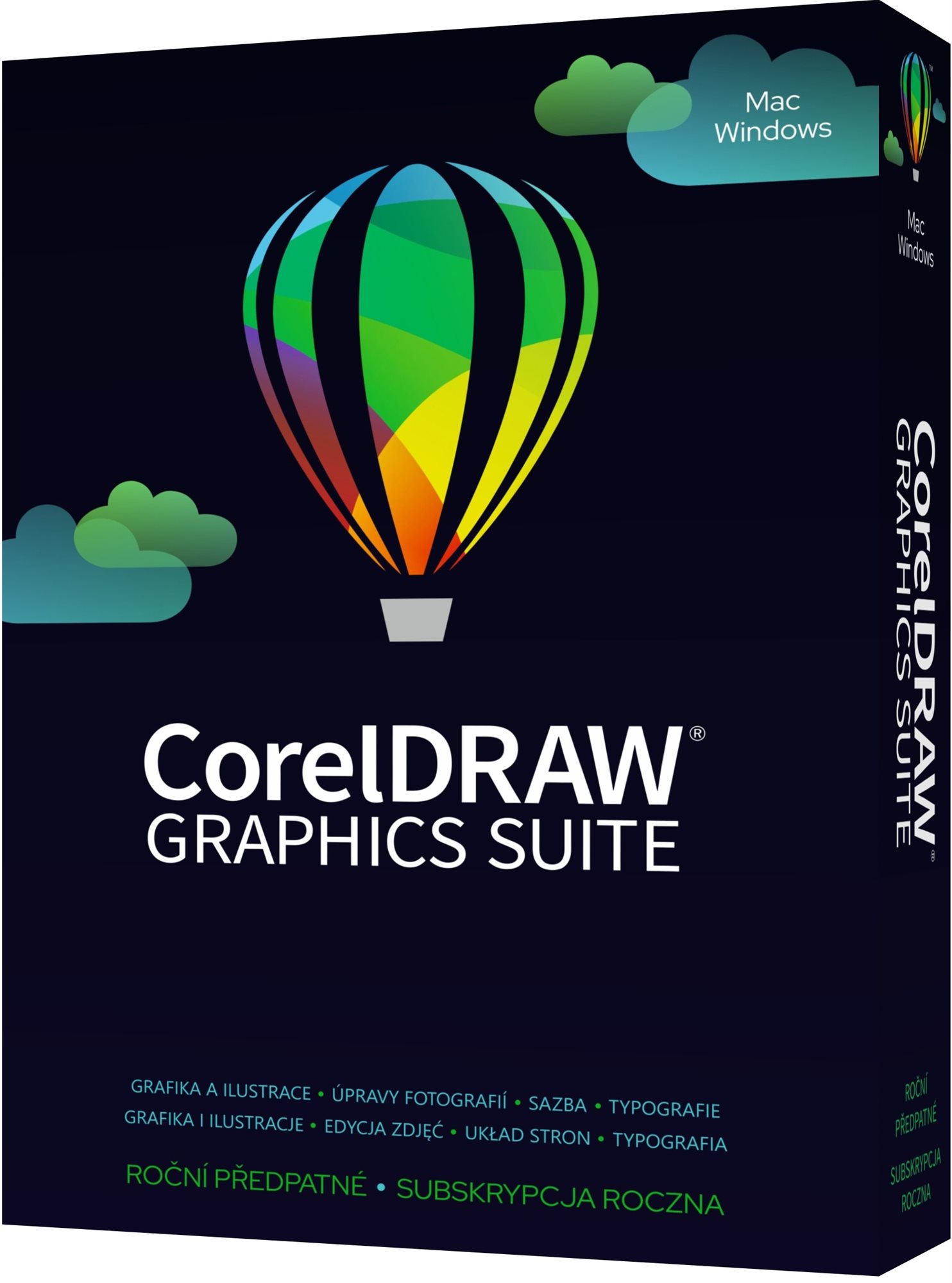 Grafikai szoftver CorelDRAW Graphics Suite 365 Renewal WIN (elektronikus licenc)