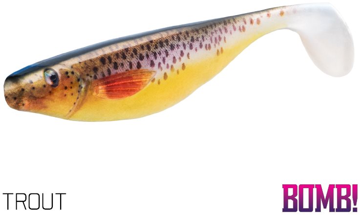 Gumicsali Delphin BOMB! Hypno 9 cm 3D Pisztráng 3 db