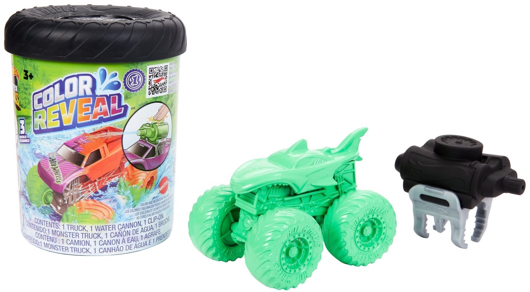 Játék autó Hot Wheels Monster Trucks Color Reveal