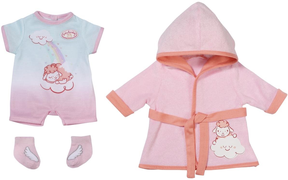 Kiegészítő babákhoz Baby Annabell fürdőköpeny és pizsama