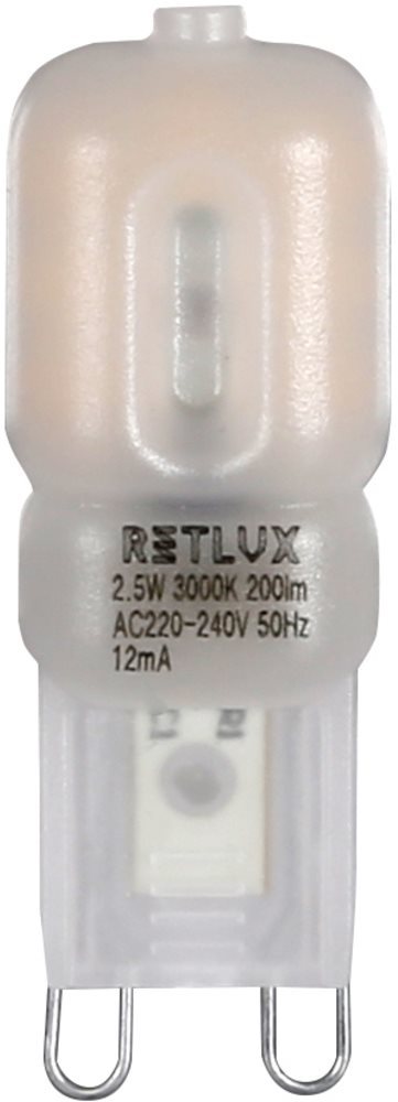 LED izzó RETLUX RLL 293 G9 2