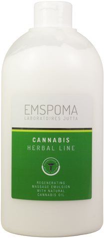 Melegítő krém Emspoma Herbal Cannabis masszázsemulzió 1 l
