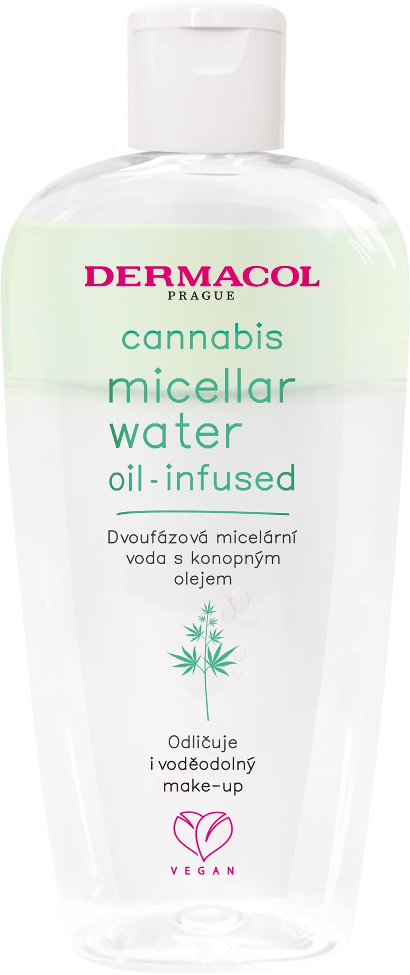 Micellás víz DERMACOL Cannabis Kétfázisú micellás víz 200 ml