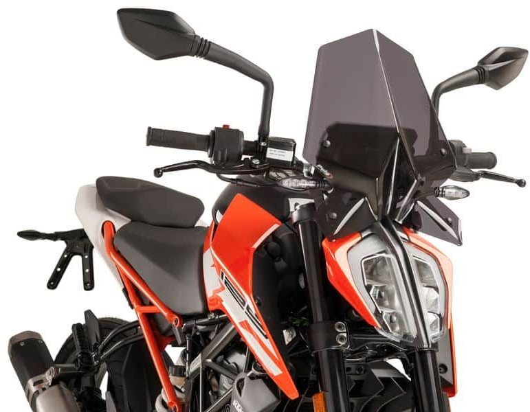 Motorkerékpár plexi-szélvédő PUIG NEW. GEN SPORT sötét füstszínű