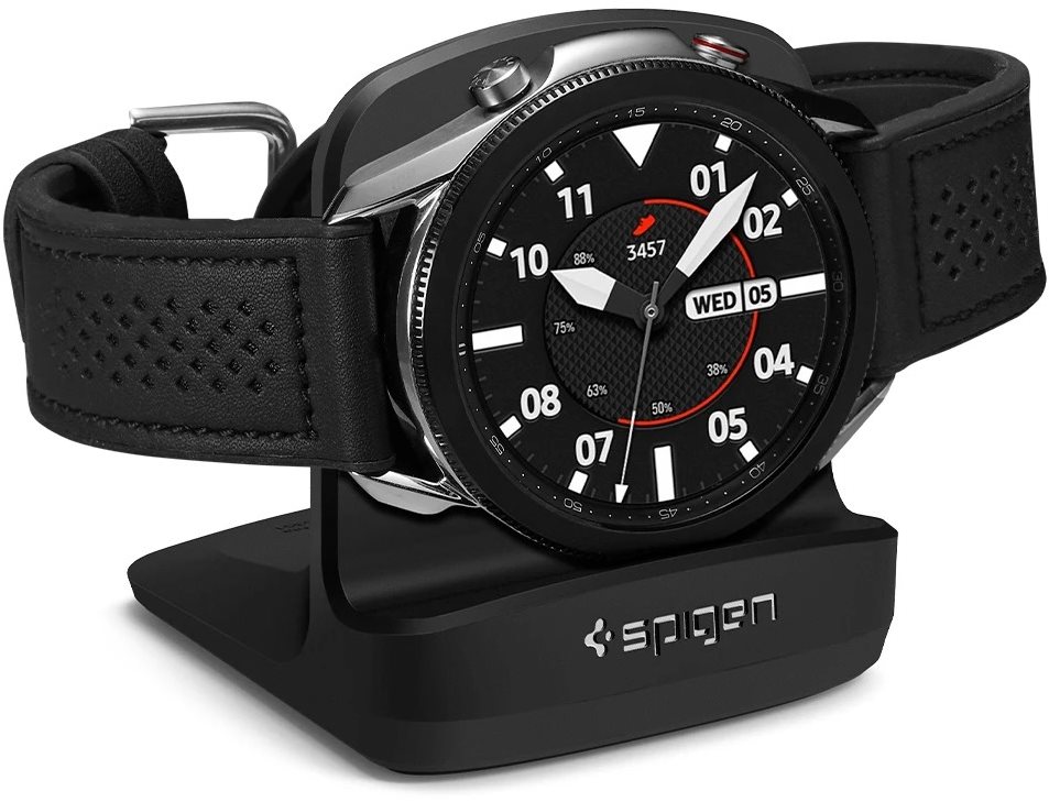 Óratartó Spigen S352 Night Stand Black Samsung Galaxy Watch 3/4