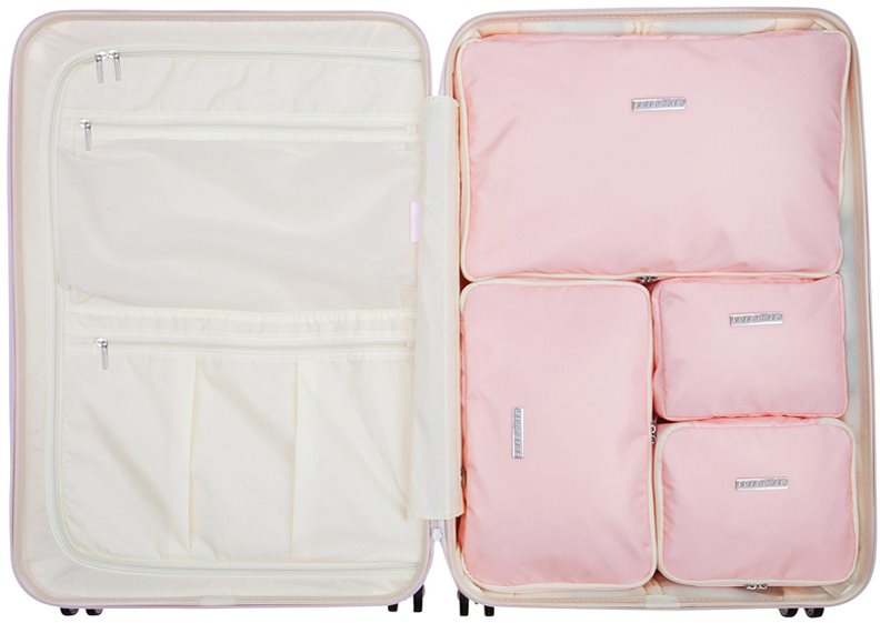 Packing Cubes Suitsuit csomagkészlet Perfect Packing system L méret Pink Dust