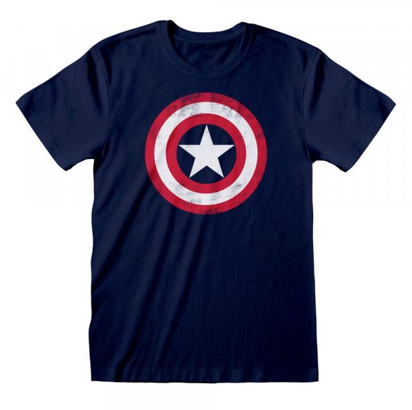 Póló Captain America - Shield Distressed - póló