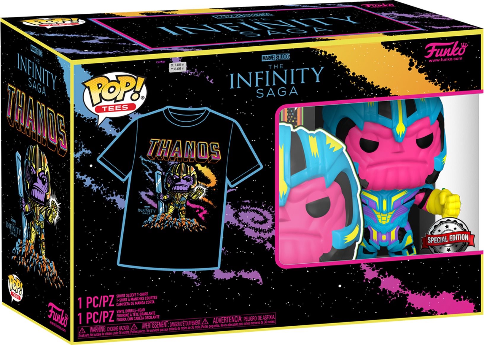 Póló Funko POP! Marvel - Thanos - L - póló figurával