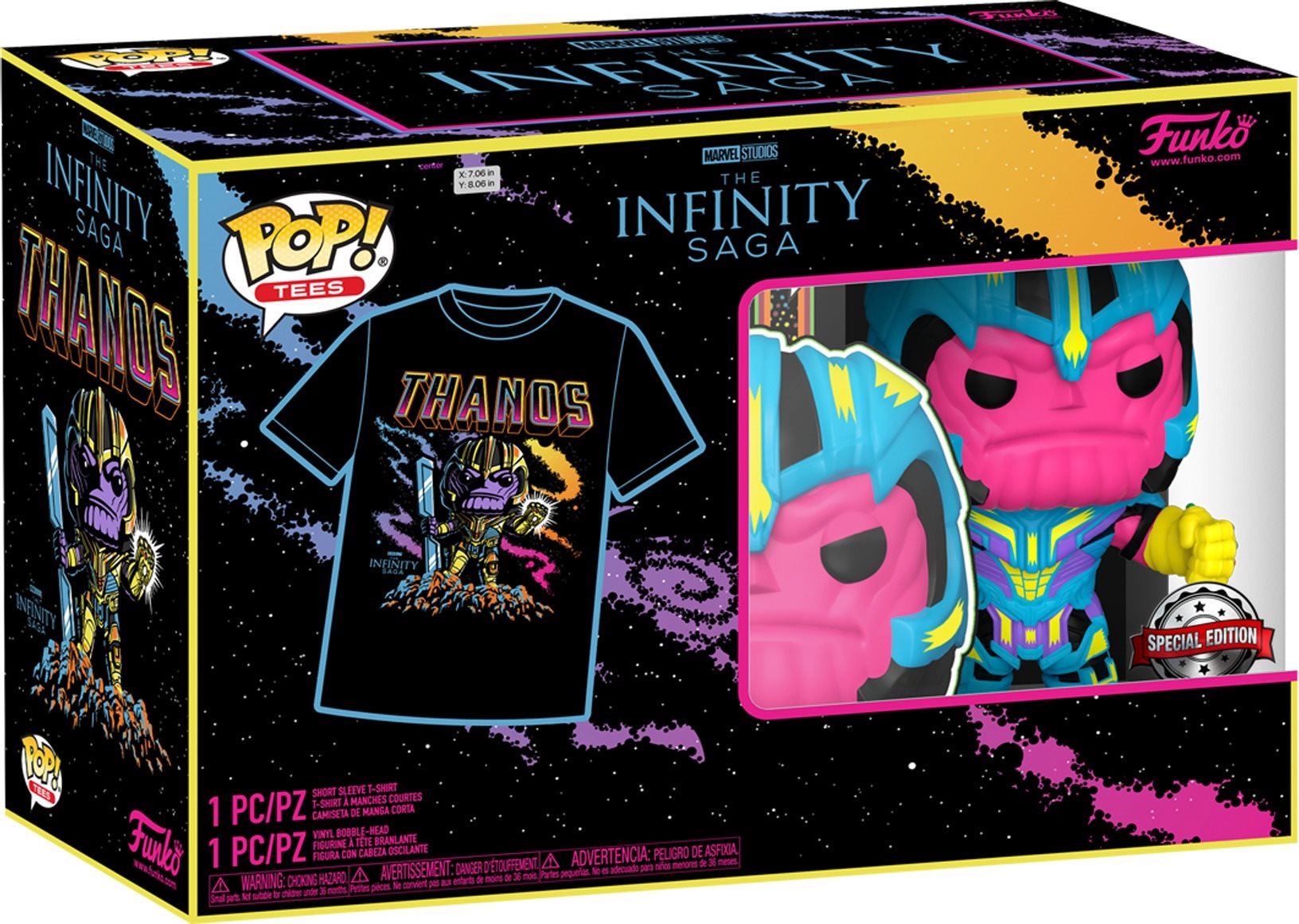 Póló Funko POP! Marvel - Thanos - S - mintás póló