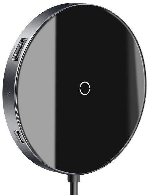 Port replikátor Baseus Circular Mirror Wireless Charger intelligent HD HUB Dark gray