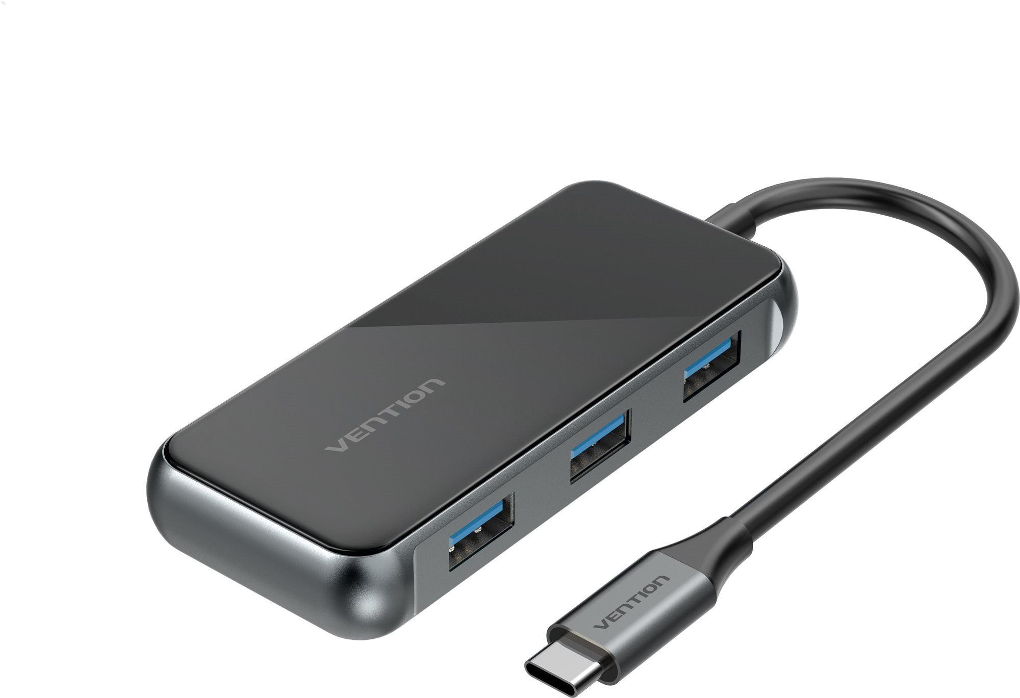 Port replikátor Vention Type-C (USB-C) to HDMI / 3x USB3.0 / PD Docking Station 0.15M Gray Mirrored Surface Type