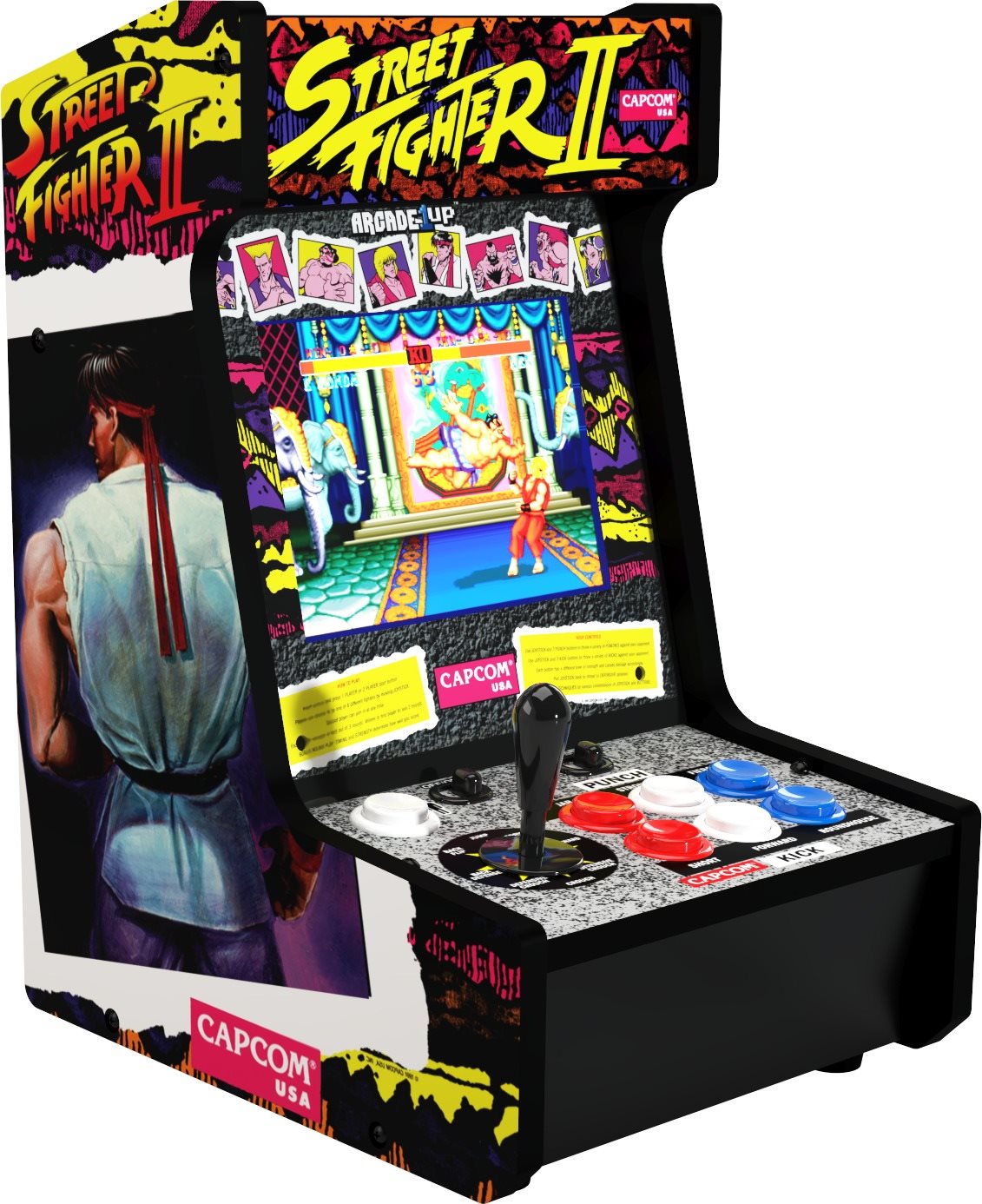 Retro játékkonzol Arcade1up Street Fighter II Countercade