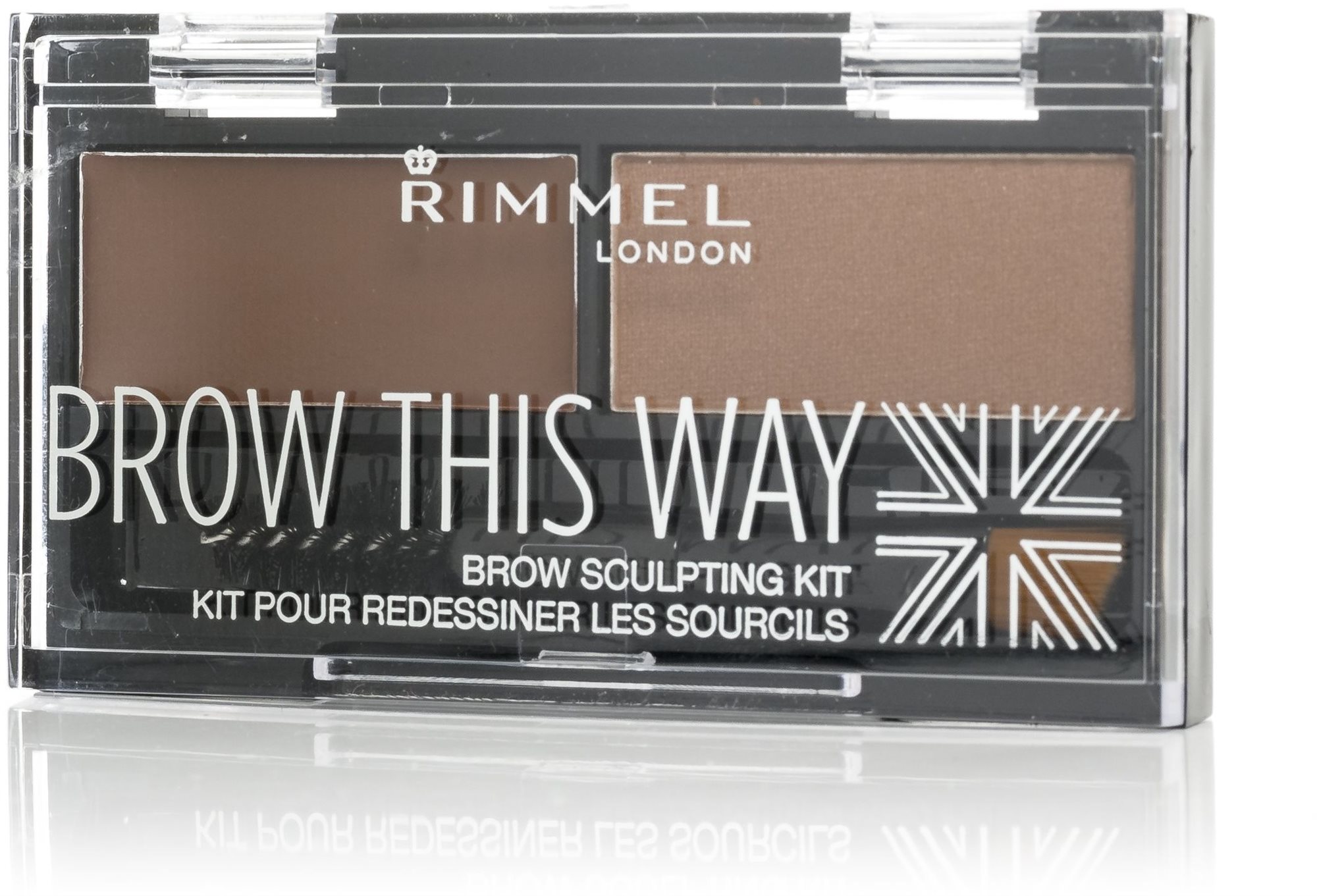 Sminkpaletta RIMMEL LONDON szemöldök paletta Brow this way 002 Medium Brown 1