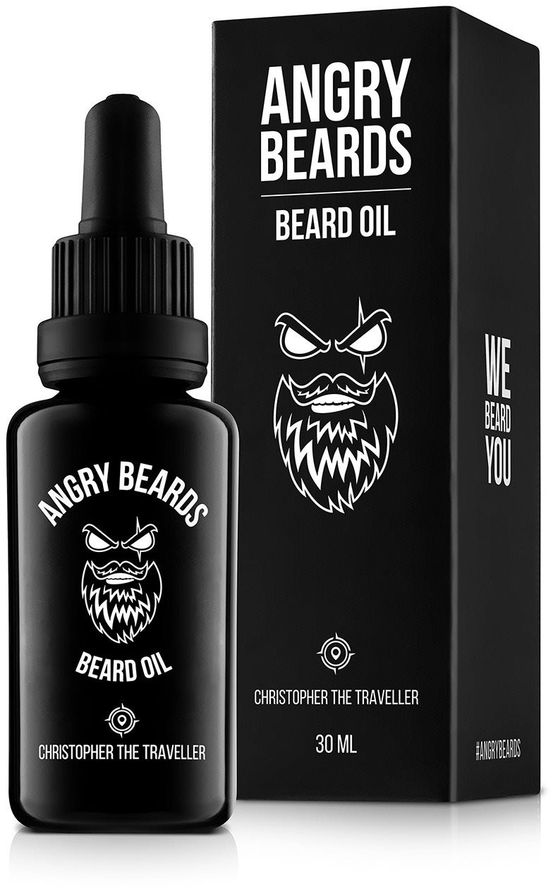 Szakállápoló olaj ANGRY BEARDS Christopher the Traveler 30 ml