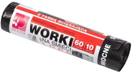 Szemeteszsák BRATEK Szemeteszsák húzózsinórral 60 l