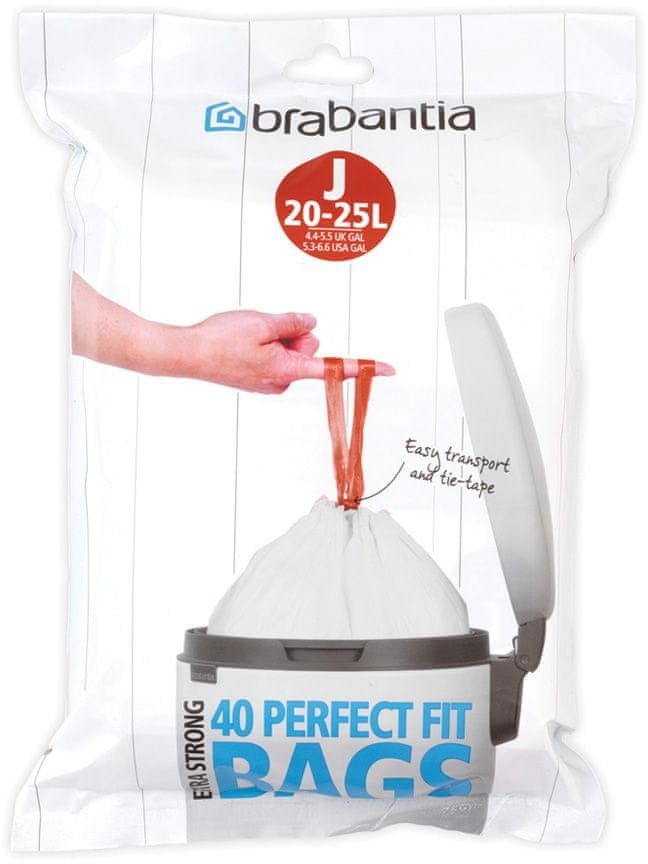 Szemeteszsák Brabantia PerfectFit zsák - 20-25 L (J) - 40 db