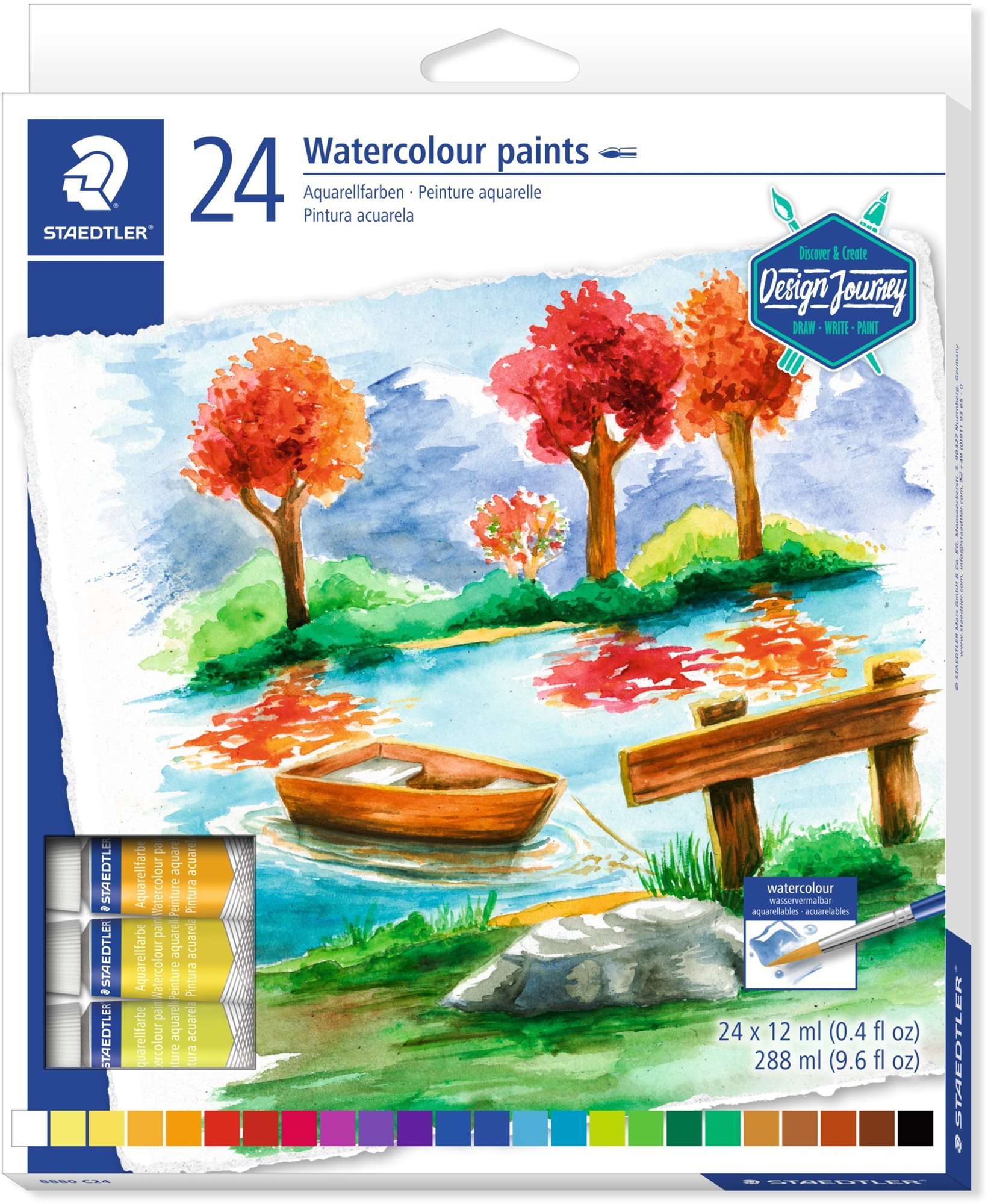 Temperafesték Staedtler Design Journey 12 ml 24 szín