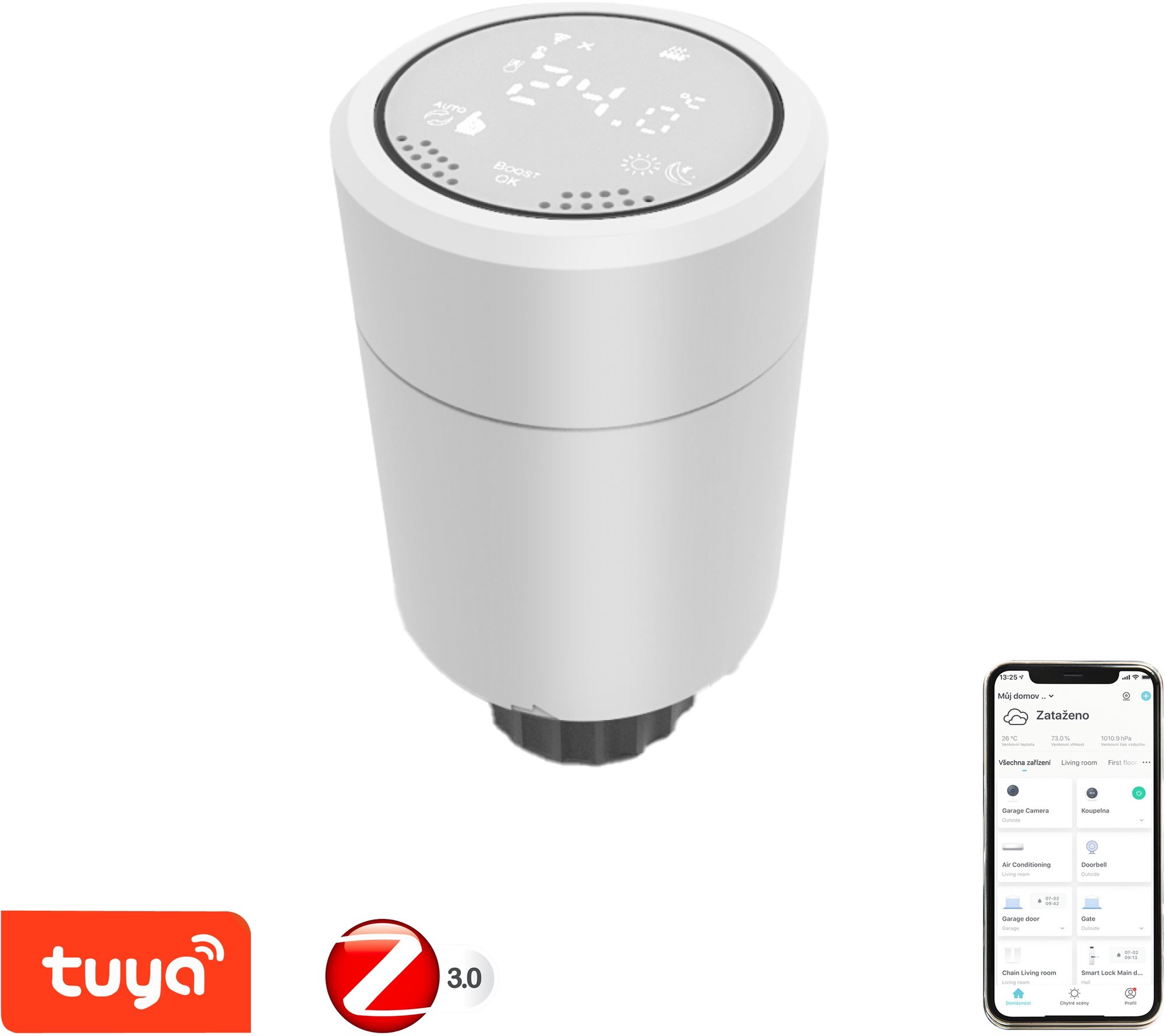 Termosztátfej Immax NEO Smart Zigbee termosztátfej