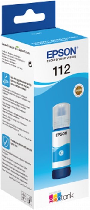 Tintapatron Epson 112 EcoTank Pigment Cyan Ink Bottle - ciánkék