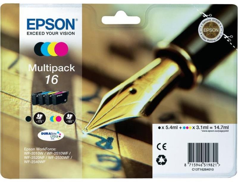 Tintapatron Epson T1626 Multipack