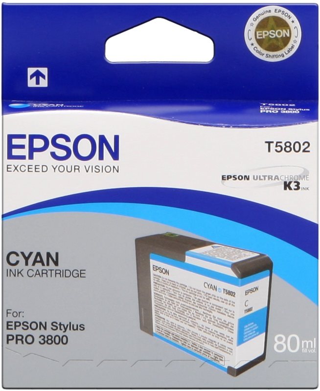 Tintapatron Epson T580 ciánkék